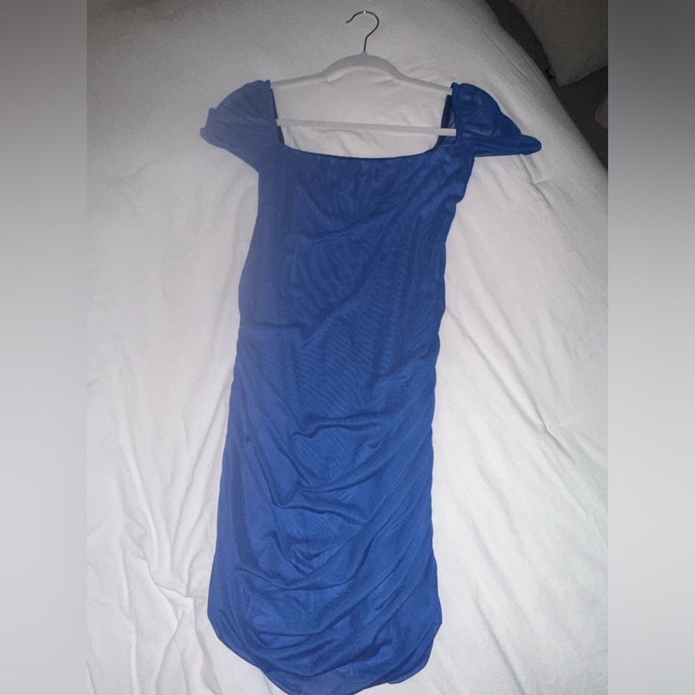 Blue hello molly dress size medium